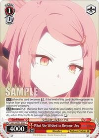 What She Wished to Become, Aru - Blue Archive The Animation - Weiss Schwarz card