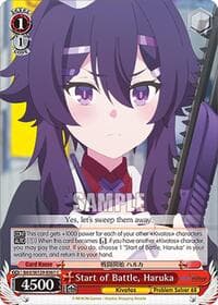 Start of Battle, Haruka - Blue Archive The Animation - Weiss Schwarz card