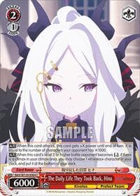 The Daily Life They Took Back, Hina - Blue Archive The Animation - Weiss Schwarz card