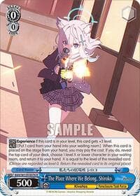 The Place Where We Belong, Shiroko - Blue Archive The Animation - Weiss Schwarz card