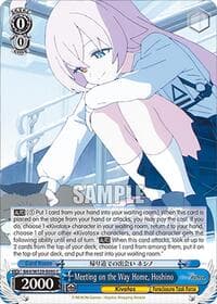 Meeting on the Way Home, Hoshino - Blue Archive The Animation - Weiss Schwarz card