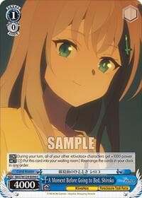 A Moment Before Going to Bed, Shiroko - Blue Archive The Animation - Weiss Schwarz card