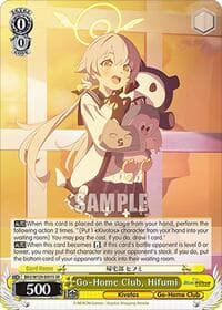 Go-Home Club, Hifumi (SR) - Blue Archive The Animation - Weiss Schwarz card