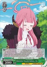 Admiration Towards Outlaws, Aru (SR) - Blue Archive The Animation - Weiss Schwarz card