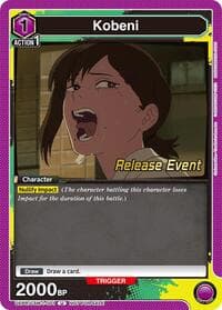 Kobeni (001) - UE22BT: CHAINSAW MAN Release Event Cards - Union Arena card