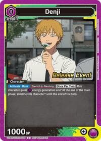 Denji (003) - UE22BT: CHAINSAW MAN Release Event Cards - Union Arena card