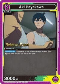 Aki Hayakawa (011) - UE22BT: CHAINSAW MAN Release Event Cards - Union Arena card