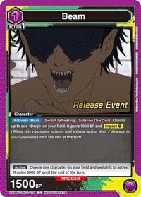 Beam (014) - UE22BT: CHAINSAW MAN Release Event Cards - Union Arena card