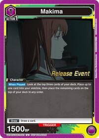Makima (021) - UE22BT: CHAINSAW MAN Release Event Cards - Union Arena card