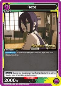 Reze (026) - UE22BT: CHAINSAW MAN Release Event Cards - Union Arena card