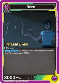 Reze (027) - UE22BT: CHAINSAW MAN Release Event Cards - Union Arena card
