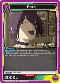 Reze (028) - UE22BT: CHAINSAW MAN Release Event Cards - Union Arena card