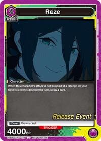 Reze (029) - UE22BT: CHAINSAW MAN Release Event Cards - Union Arena card