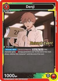 Denji (049) - UE22BT: CHAINSAW MAN Release Event Cards - Union Arena card