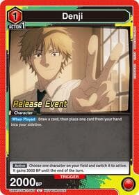 Denji (050) - UE22BT: CHAINSAW MAN Release Event Cards - Union Arena card