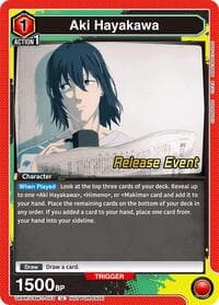 Aki Hayakawa (053) - UE22BT: CHAINSAW MAN Release Event Cards - Union Arena card