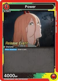 Power (058) - UE22BT: CHAINSAW MAN Release Event Cards - Union Arena card