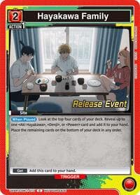 Hayakawa Family - UE22BT: CHAINSAW MAN Release Event Cards - Union Arena card