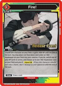 Fire! - UE22BT: CHAINSAW MAN Release Event Cards - Union Arena card