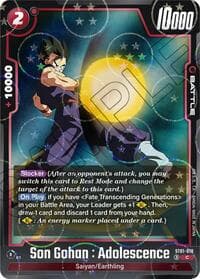 Son Gohan : Adolescence - ST01-010 (Dragon Ball Pattern) - Story Booster 01 - Dragon Ball Super: Fusion World card