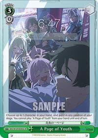 A Page of Youth (SR) (B) - Blue Archive The Animation - Weiss Schwarz card