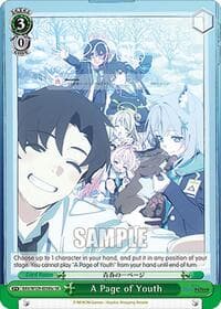 A Page of Youth (SR) (C) - Blue Archive The Animation - Weiss Schwarz card