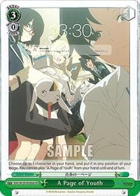 A Page of Youth (SR) (D) - Blue Archive The Animation - Weiss Schwarz card