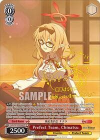 Prefect Team, Chinatsu (SP) - Blue Archive The Animation - Weiss Schwarz card