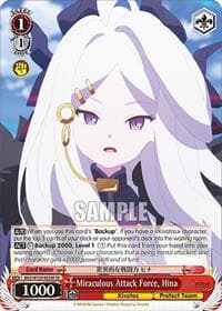 Miraculous Attack Force, Hina (SR) - Blue Archive The Animation - Weiss Schwarz card