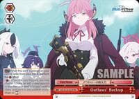 Outlaws' Backup (RRR) - Blue Archive The Animation - Weiss Schwarz card