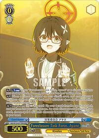 Foreclosure Task Force, Ayane (ENX) - Blue Archive The Animation - Weiss Schwarz card