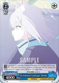 An Unknown Landscape, Shiroko (SR) - Blue Archive The Animation - Weiss Schwarz card