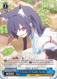 A Scene of Youth, Serika (SR) - Blue Archive The Animation - Weiss Schwarz card