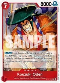 Kouzuki Oden - The World's Strongest Warriors - One Piece Card Game card