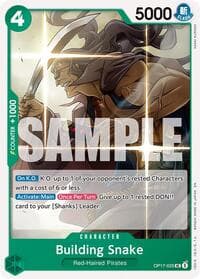 Building Snake - The World's Strongest Warriors - One Piece Card Game card