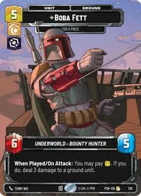 Boba Fett - For a Price (Participation) - Galactic Championship 2026 - Star Wars: Unlimited card