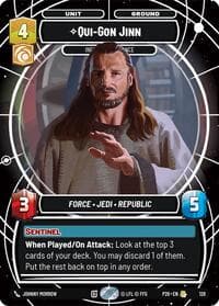 Qui-Gon Jinn - Influencing Chance - Galactic Championship 2026 - Star Wars: Unlimited card
