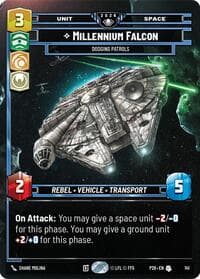 Millennium Falcon - Dodging Patrols (Prize Wall) - Galactic Championship 2026 - Star Wars: Unlimited card