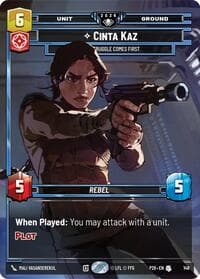 Cinta Kaz - The Struggle Comes First (Prize Wall) - Galactic Championship 2026 - Star Wars: Unlimited card