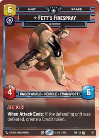 Fett's Firespray - In Pursuit (Prize Wall) - Galactic Championship 2026 - Star Wars: Unlimited card