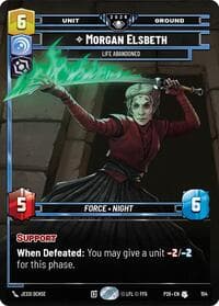 Morgan Elsbeth - Life Abandoned (Prize Wall) (Foil) - Galactic Championship 2026 - Star Wars: Unlimited card