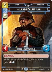 Lando Calrissian - Eyes Open (Prize Wall) (Foil) - Galactic Championship 2026 - Star Wars: Unlimited card