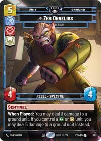 Zeb Orellios - Spectre Four - Galactic Championship 2026 - Star Wars: Unlimited card