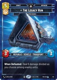 The Legacy Run - Doomed Debris - Galactic Championship 2026 - Star Wars: Unlimited card