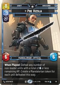 Pre Vizsla - Strong-Willed Ruler - Galactic Championship 2026 - Star Wars: Unlimited card