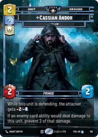 Cassian Andor - Lay Low - Galactic Championship 2026 - Star Wars: Unlimited card