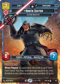 Ninth Sister - Hulking Inquisitor - Galactic Championship 2026 - Star Wars: Unlimited card