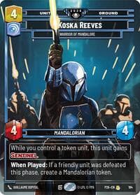 Koska Reeves - Warrior of Mandalore - Galactic Championship 2026 - Star Wars: Unlimited card