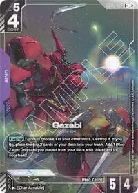 Sazabi (R+) - Freedom Ascension - Gundam Card Game card