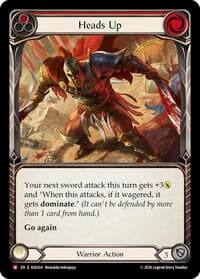 Heads Up - Armory Deck: Olympia - Flesh and Blood TCG card
